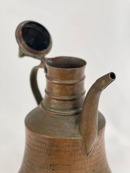 Antika Bakır İbrik Ölçü Çap 22 Cm H 37 Cm
