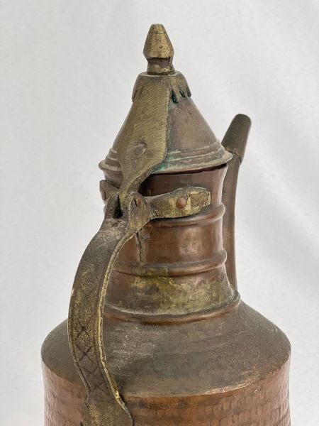 Antika Bakır İbrik Ölçü Çap 22 Cm H 37 Cm