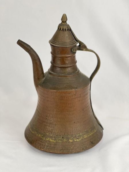 Antika Bakır İbrik Ölçü Çap 22 Cm H 37 Cm