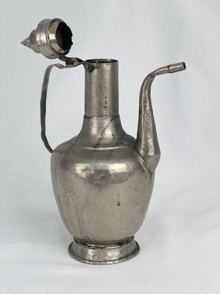 Antika Bakır İbrik Ölçü Çap 13 Cm H 29 Cm
