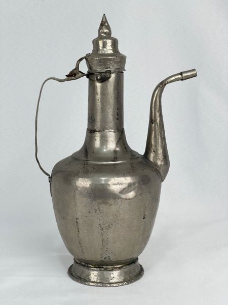 Antika Bakır İbrik Ölçü Çap 13 Cm H 29 Cm
