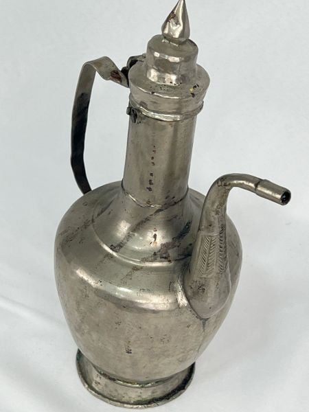 Antika Bakır İbrik Ölçü Çap 13 Cm H 29 Cm