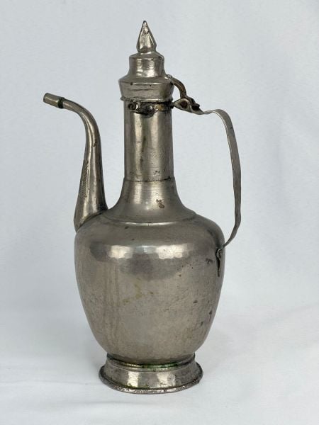 Antika Bakır İbrik Ölçü Çap 13 Cm H 29 Cm