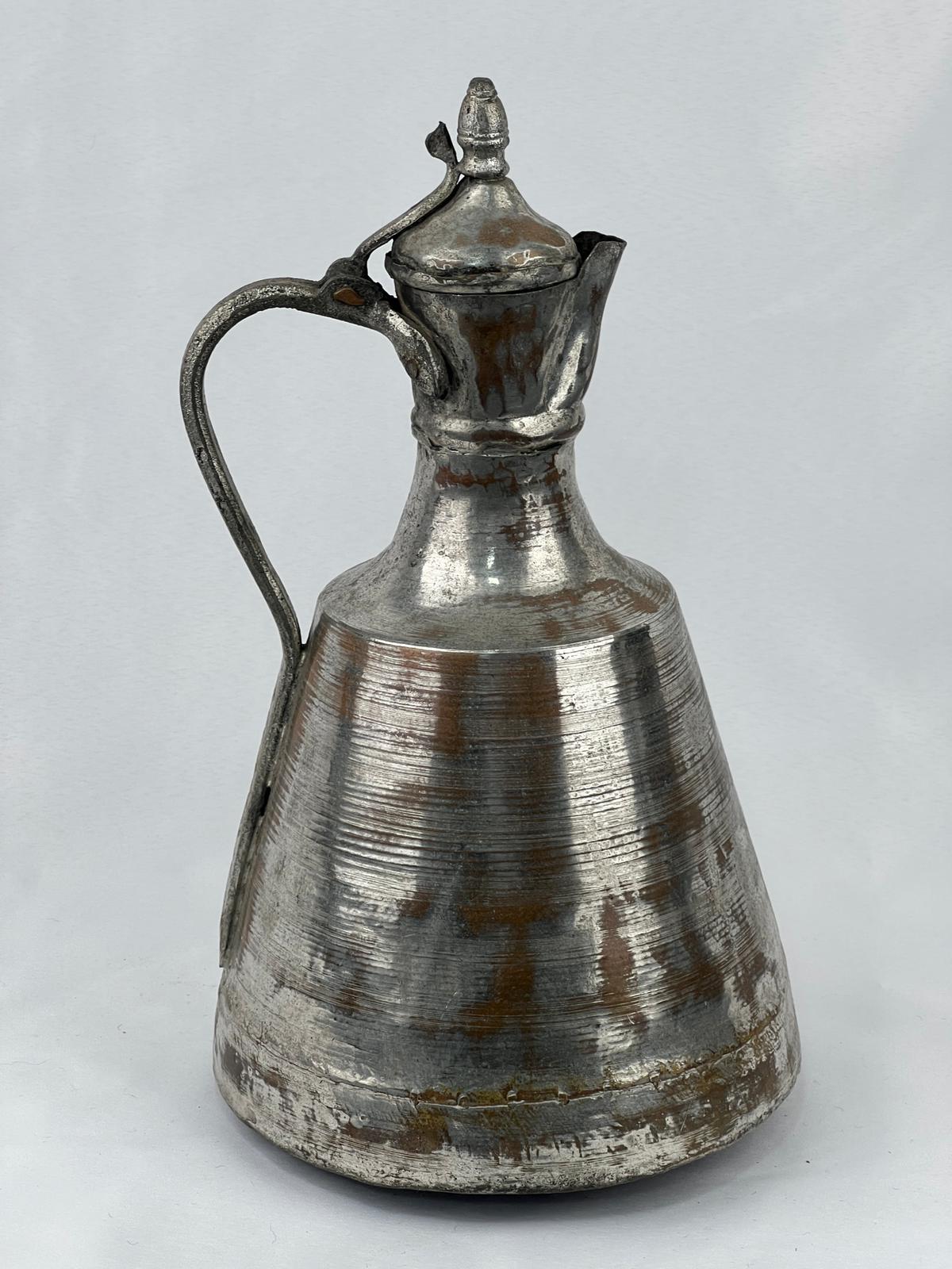 Antika Bakır Güğüm Ölçü Çap 21 Cm H 36 Cm
