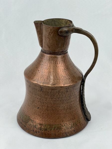 Antika Bakır Güğüm Ölçü Çap 19 Cm H 27 Cm