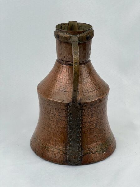 Antika Bakır Güğüm Ölçü Çap 19 Cm H 27 Cm