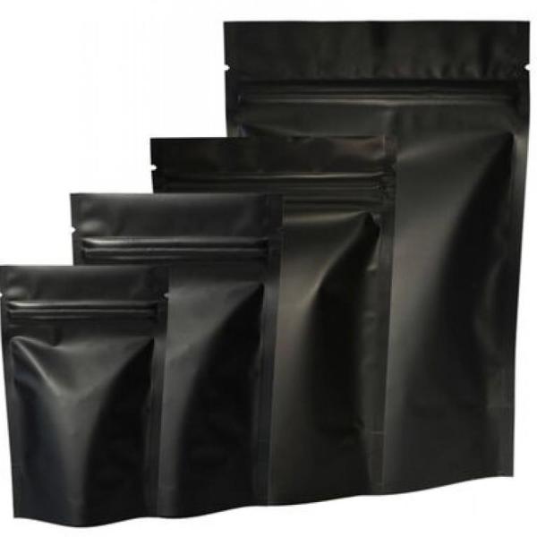 11X18,5 Cm Mat Siyah 1 Koli 2000 Adet Kilitli Doypack Torba 100 Gr /66/