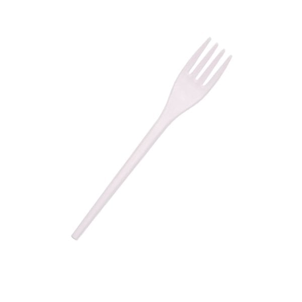 Plastik Çatal Ekolojik 4,0 Gr Pla Naturel Rubikap Cu.F11 50 Adet