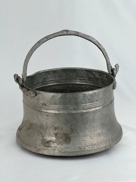 Antika Bakır Bakraç Ölçü Çap 32 Cm H 18 Cm