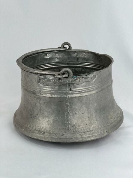 Antika Bakır Bakraç Ölçü Çap 32 Cm H 18 Cm