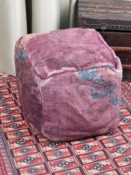 Nostaljik Kilim Puf Ölçü Çap 45 Cm Yükseklik 42 Cm