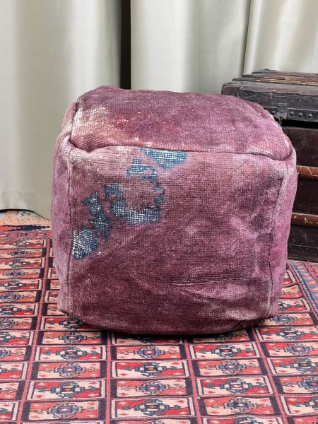 Nostaljik Kilim Puf Ölçü Çap 45 Cm Yükseklik 42 Cm