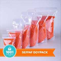 16X27 Cm Şeffaf 100 Adet Kilitli Doypack Torba 500 Gr /73/