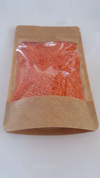 13X22,5 Cm Kraft Geniş Pencereli 1 Koli 2000 Adet Kilitli Doypack Torba 250 Gr /45/