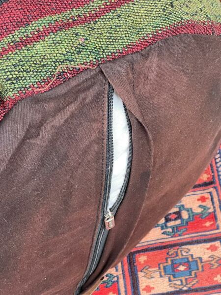 Nostaljik Kilim Puf Ölçü Çap 45 Cm Yükseklik 42 Cm