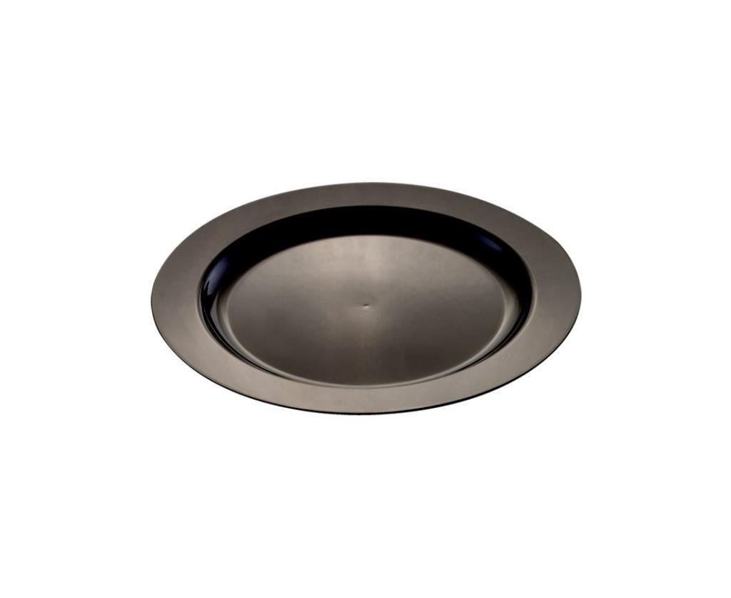 Plastik Tabak 23 Cm Siyah Rubikap Pl.R23 10 Adet