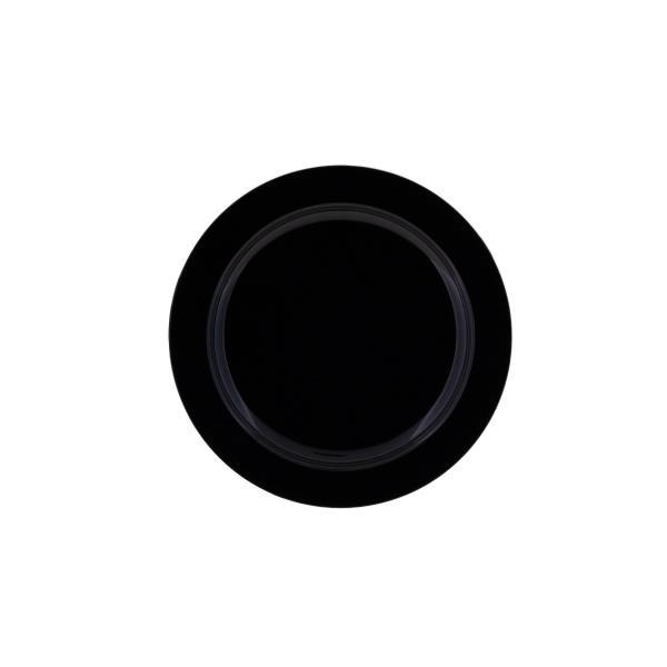 Plastik Tabak 19 Cm Siyah Rubikap Pl.R19 10 Adet