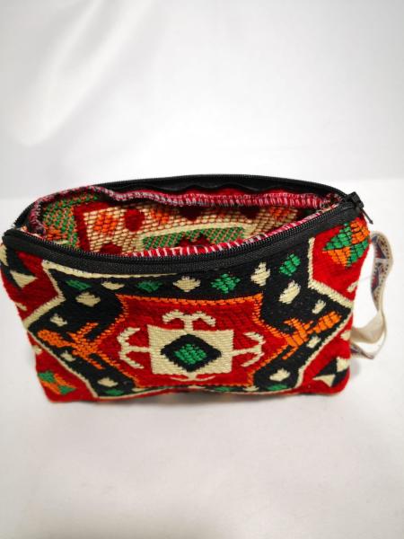 Kilim Desen Cüzdan Boy Çanta Ölçü 17X13Cm