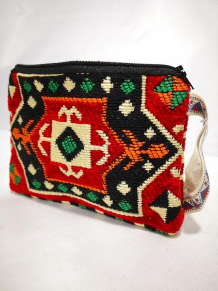 Kilim Desen Cüzdan Boy Çanta Ölçü 17X13Cm