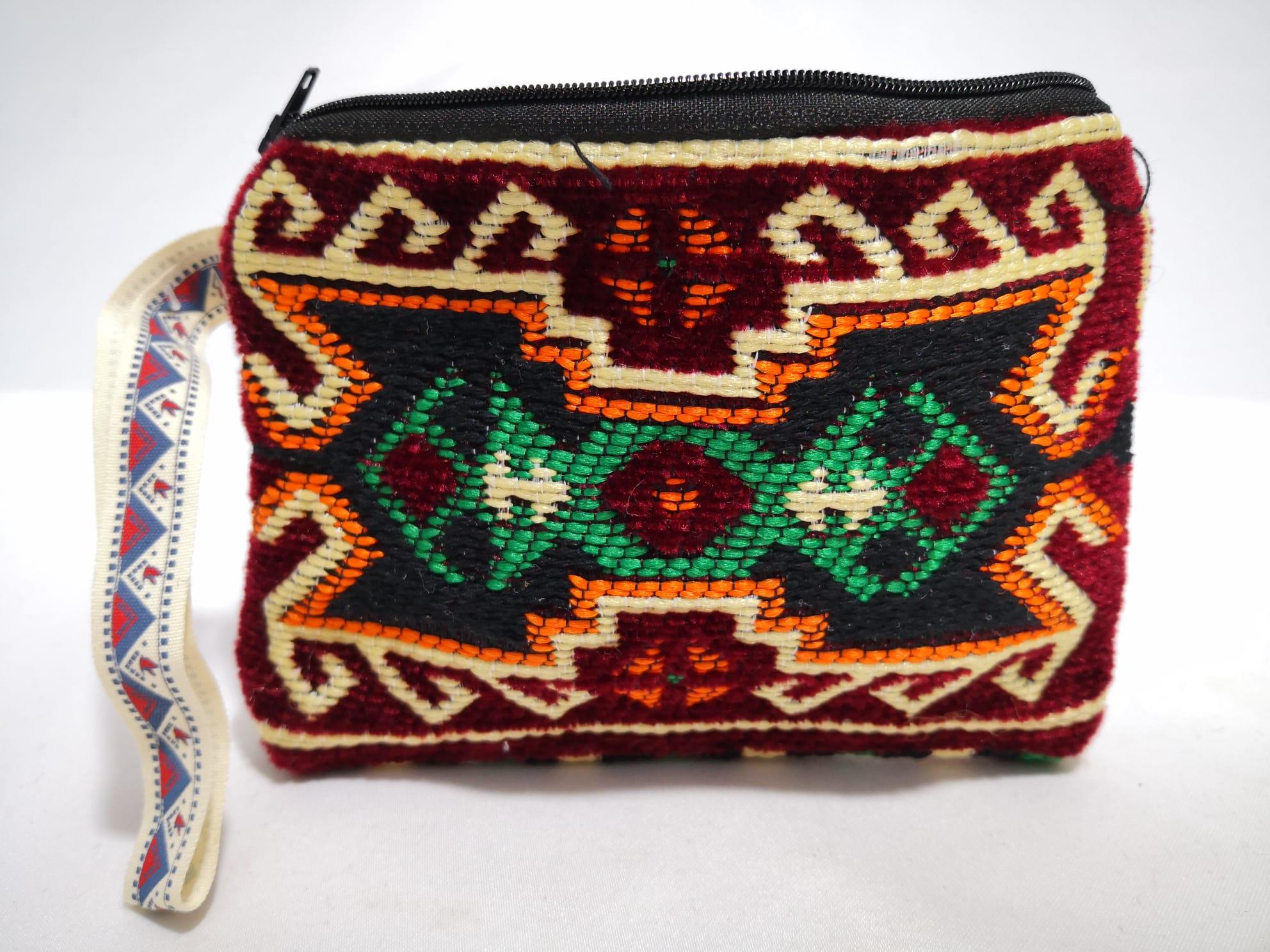 Kilim Desen Cüzdan Boy Çanta Ölçü 17X13Cm