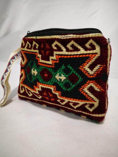 Kilim Desen Cüzdan Boy Çanta Ölçü 17X13Cm