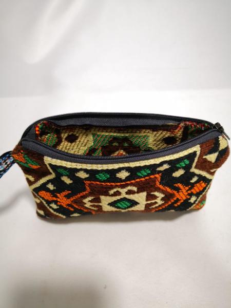 Kilim Desen Cüzdan Boy Çanta Ölçü 17X13Cm