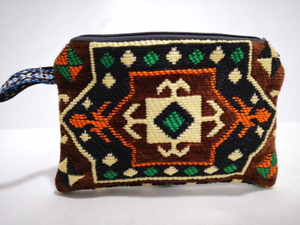 Kilim Desen Cüzdan Boy Çanta Ölçü 17X13Cm