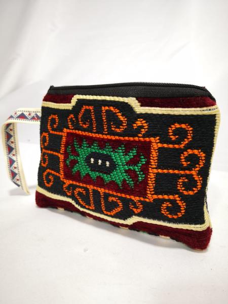 Kilim Desen Cüzdan Boy Çanta Ölçü 17X13Cm
