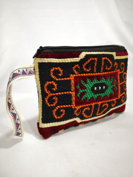 Kilim Desen Cüzdan Boy Çanta Ölçü 17X13Cm