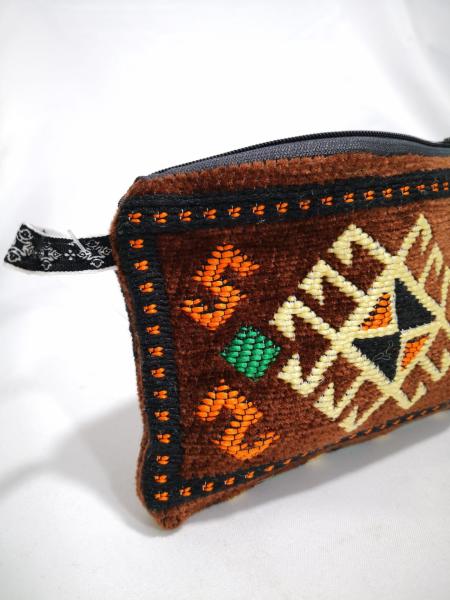 Kilim Desen Cüzdan Boy Çanta Ölçü 17X13Cm