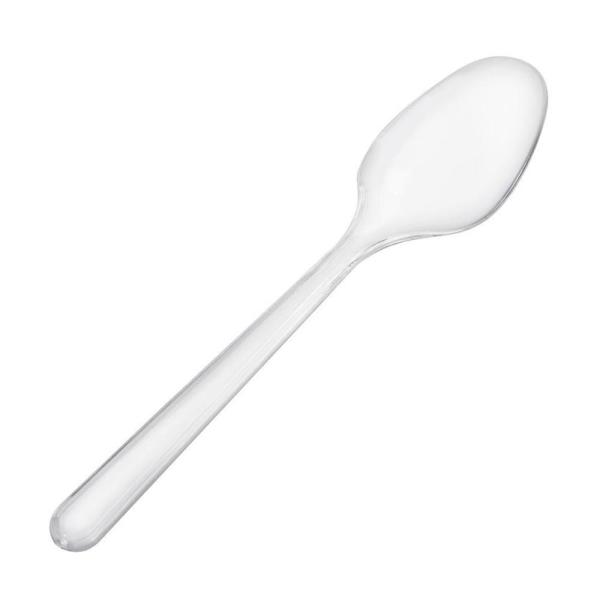 Plastik Kaşik Lüks Şeffaf Svs 1 Koli (40 Paket 4000 Adet)