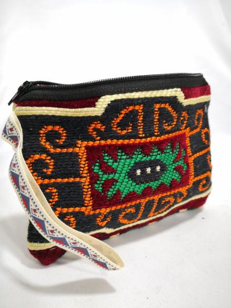 Kilim Desen Cüzdan Boy Çanta Ölçü 17X13Cm