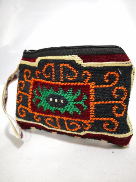 Kilim Desen Cüzdan Boy Çanta Ölçü 17X13Cm