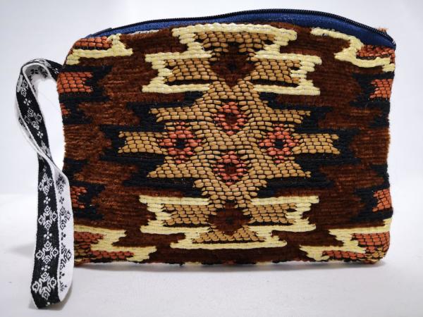 Kilim Desen Cüzdan Boy Çanta Ölçü 17X13Cm