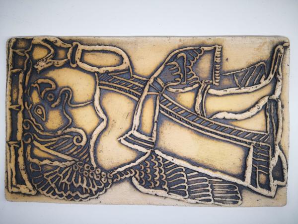 Vintage Kil Tablet Aoa Ölçü 31X52Cm