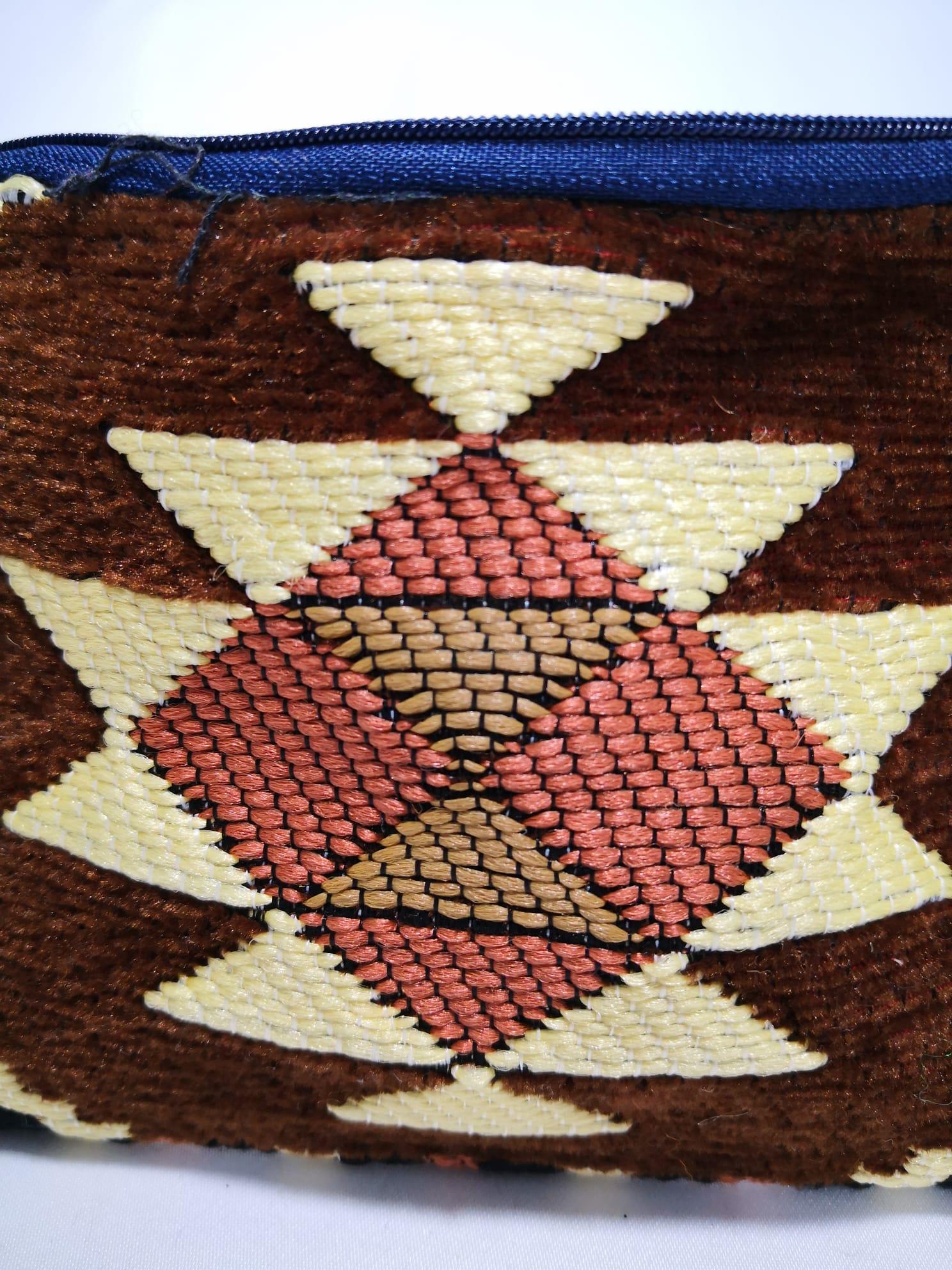 Kilim Desen Cüzdan Boy Çanta Ölçü 17X13Cm