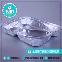 Alüminyum Kase Üç Gözlü 100 Adet