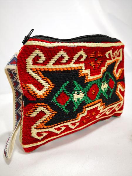 Kilim Desen Cüzdan Boy Çanta Ölçü 17X13Cm