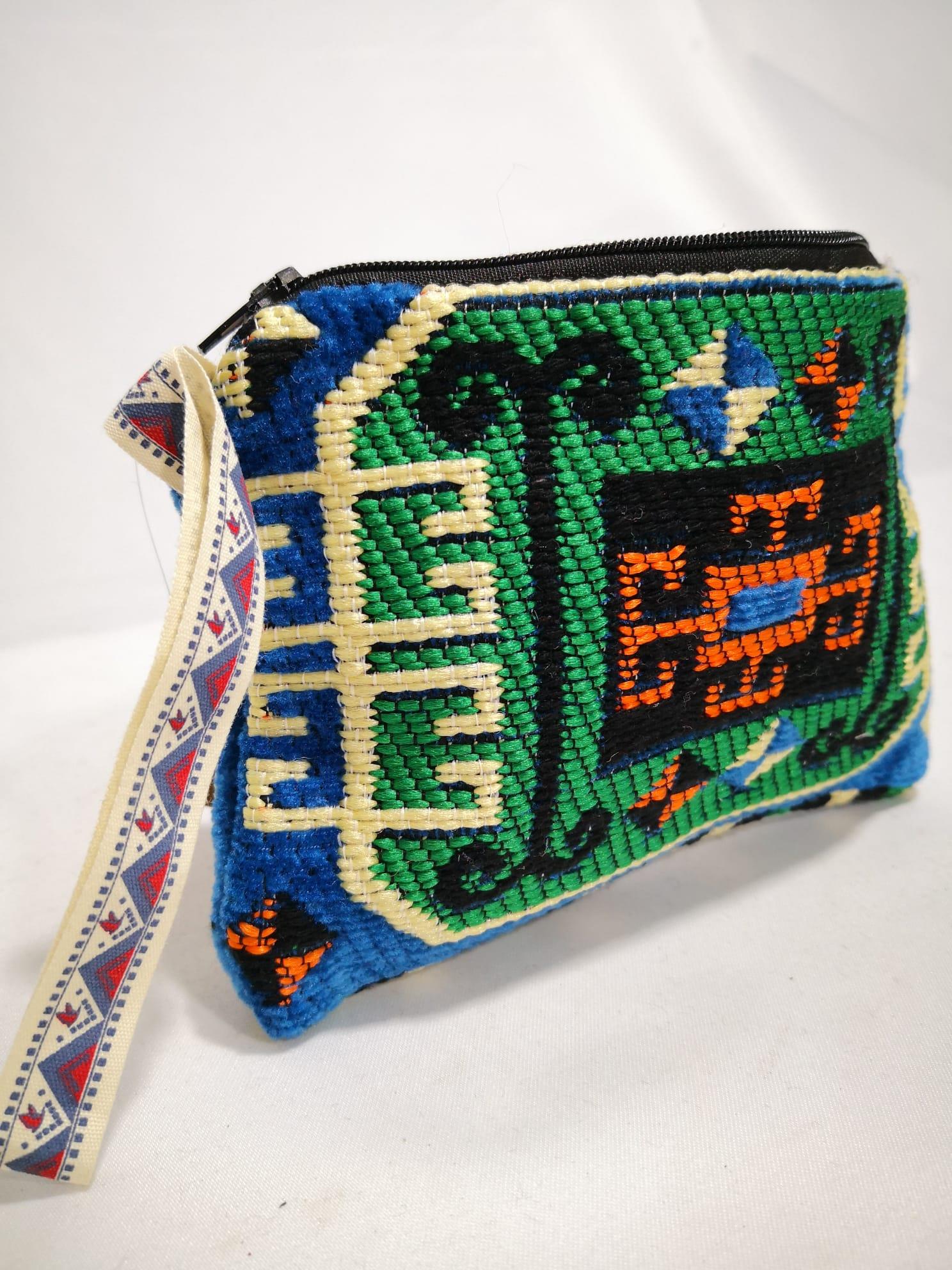 Kilim Desen Cüzdan Boy Çanta Ölçü 17X13Cm