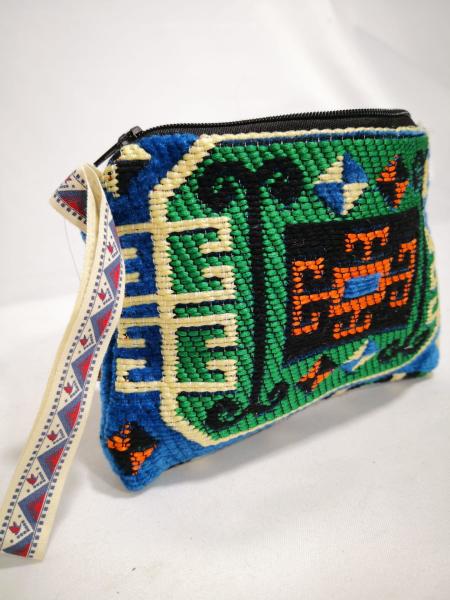 Kilim Desen Cüzdan Boy Çanta Ölçü 17X13Cm