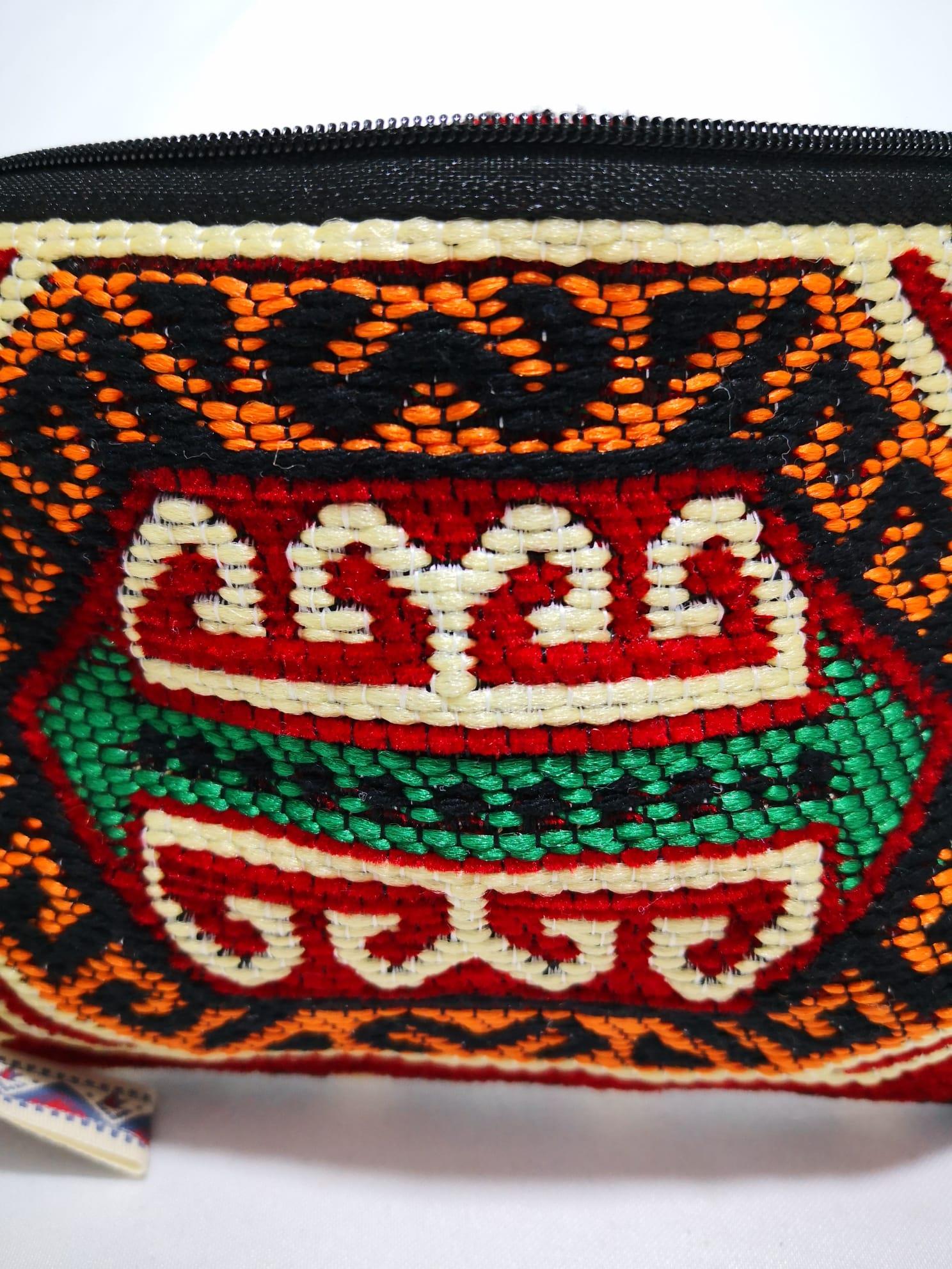 Kilim Desen Cüzdan Boy Çanta Ölçü 17X13Cm