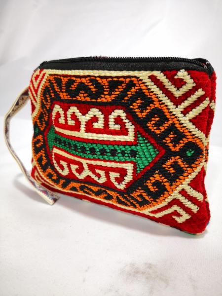 Kilim Desen Cüzdan Boy Çanta Ölçü 17X13Cm