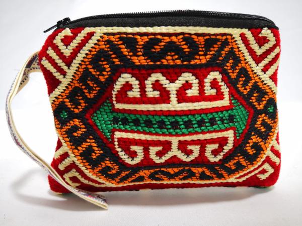 Kilim Desen Cüzdan Boy Çanta Ölçü 17X13Cm
