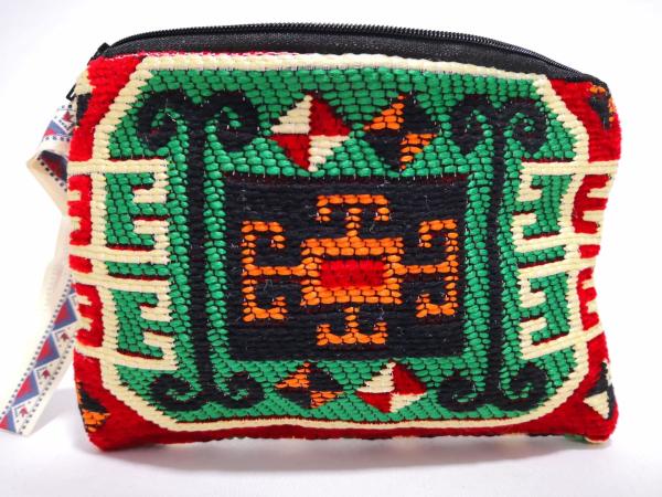 Kilim Desen Cüzdan Boy Çanta Ölçü 17X13Cm