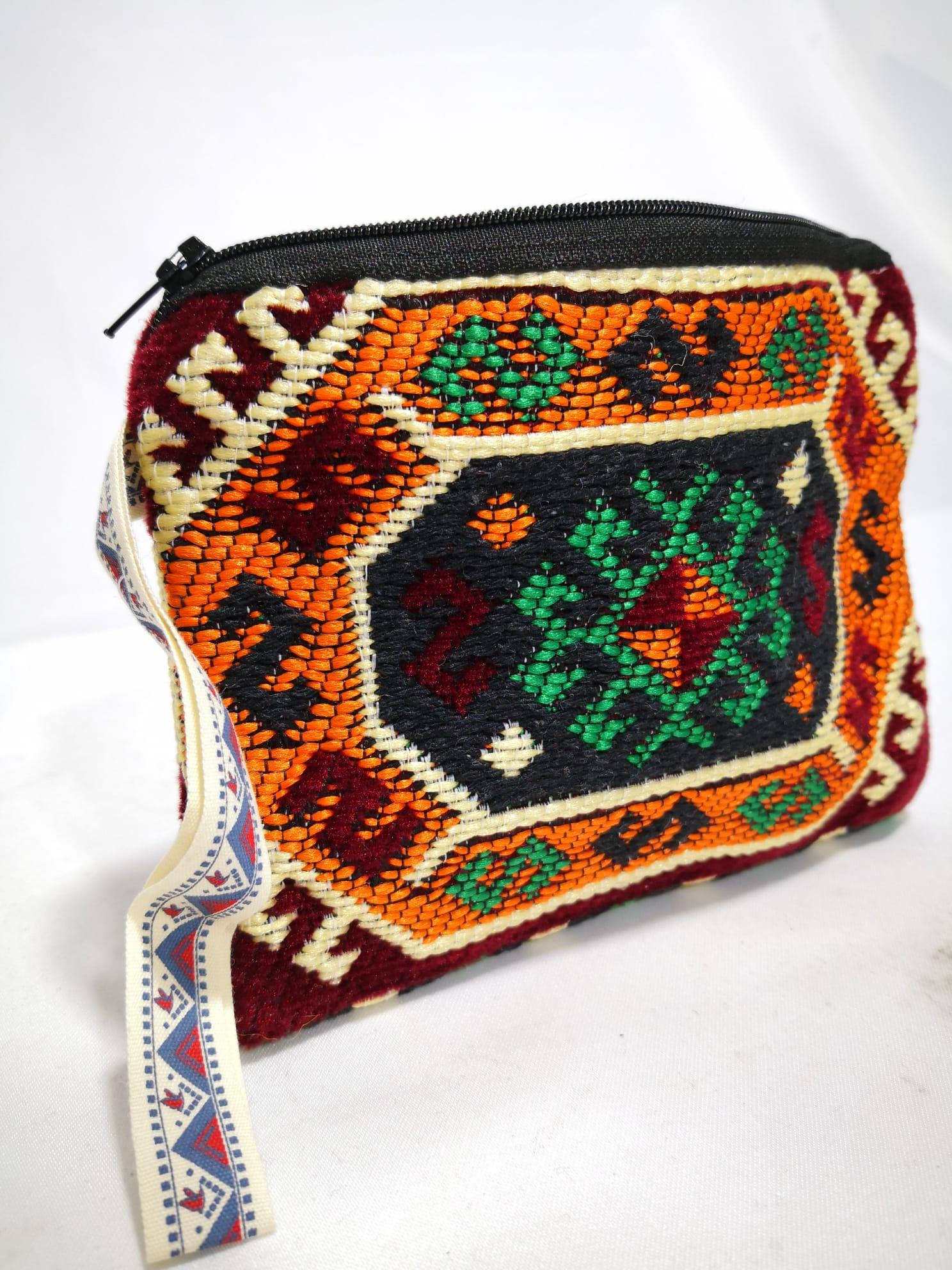 Kilim Desen Cüzdan Boy Çanta Ölçü 17X13Cm