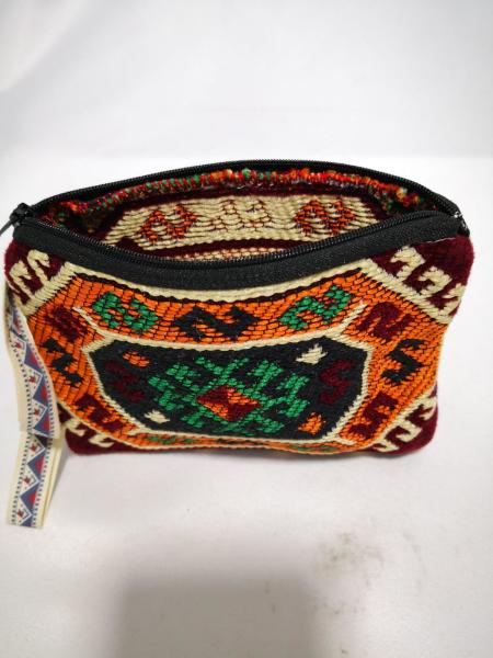 Kilim Desen Cüzdan Boy Çanta Ölçü 17X13Cm