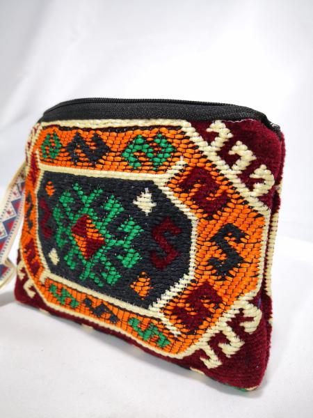 Kilim Desen Cüzdan Boy Çanta Ölçü 17X13Cm