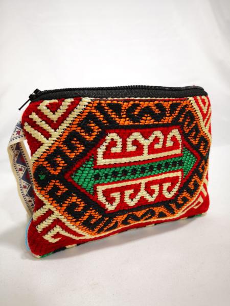 Kilim Desen Cüzdan Boy Çanta Ölçü 17X13Cm