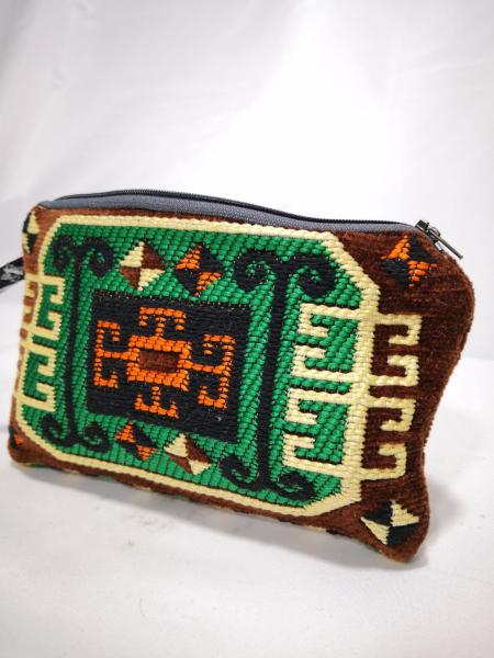 Kilim Desen Cüzdan Boy Çanta Ölçü 19X13Cm