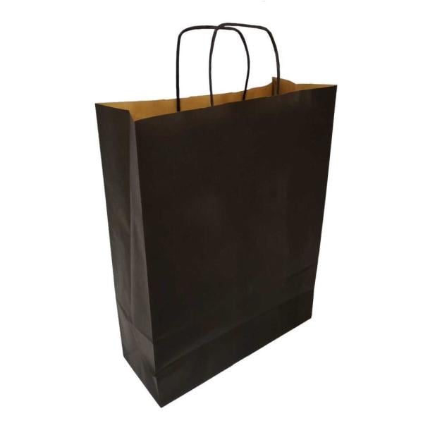 Kraft kağıt Çanta 32X12X41 Cm Siyah 25 Adet